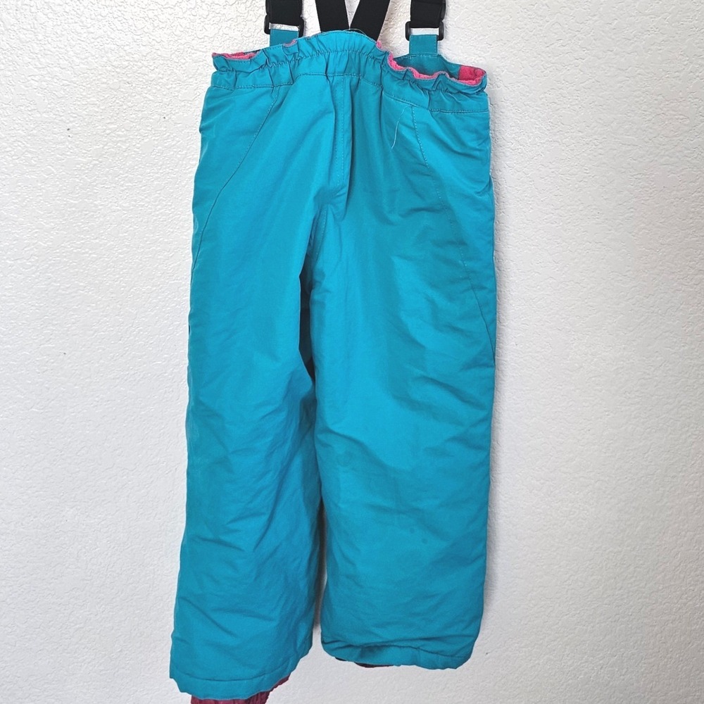 Iceburg Outerwear Toddler 4T Teal Blue Pink Insulated‎ Snow Bibs Ski Pants